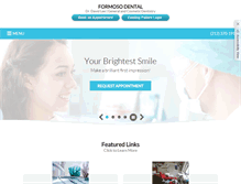 Tablet Screenshot of formosodentalpc.com